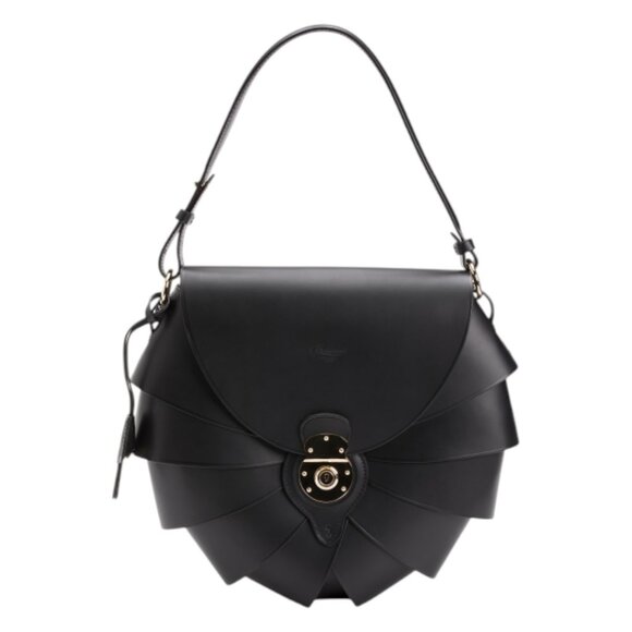 Boldrini Handbags - BOLDRINI Made In Italy Leather Tulip Flap Over Satchel